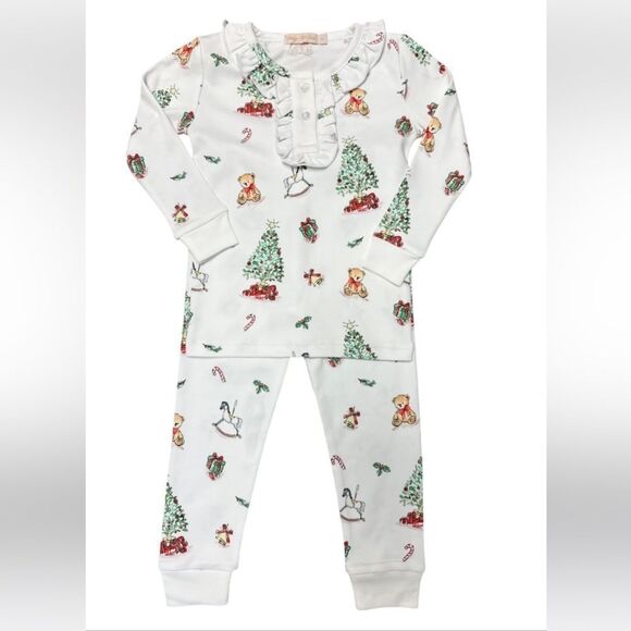 Baby Club Chic Christmas Tree Girl Pajama Set - Picture 1 of 5